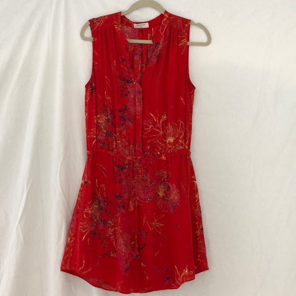 Sleeveless red dress